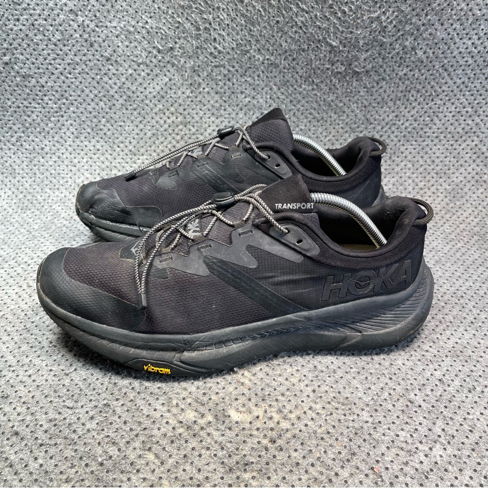 Hoka One One Transport Black Running Shoes Size 12 Men’s